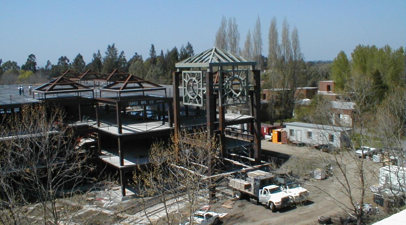 Schulz clock tower under construction