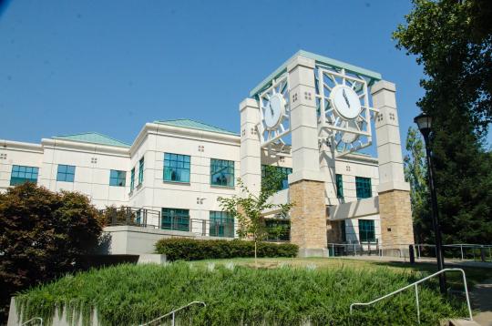 Schulz clock tower after construction